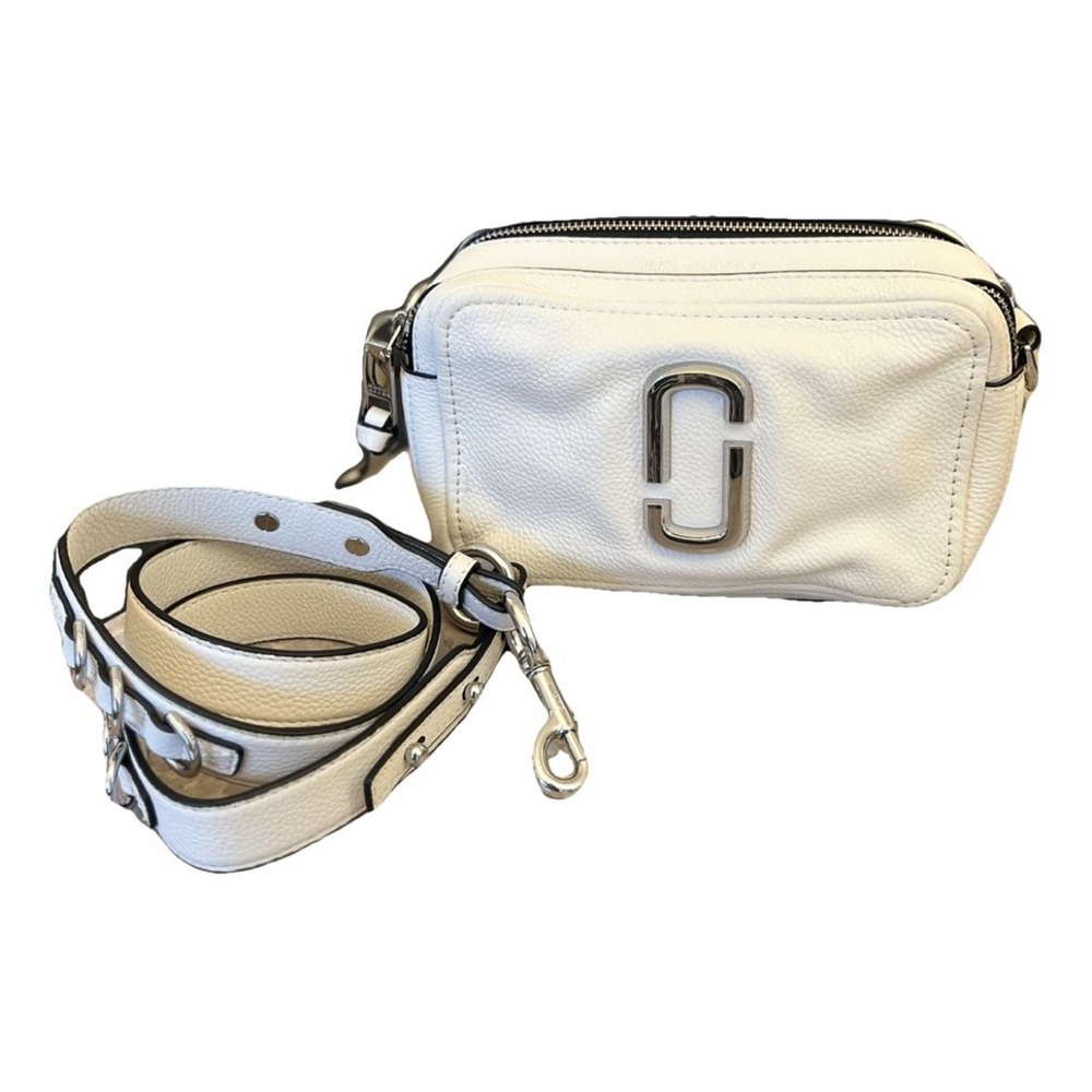 Marc Jacobs The Softshot Leather Crossbody in White